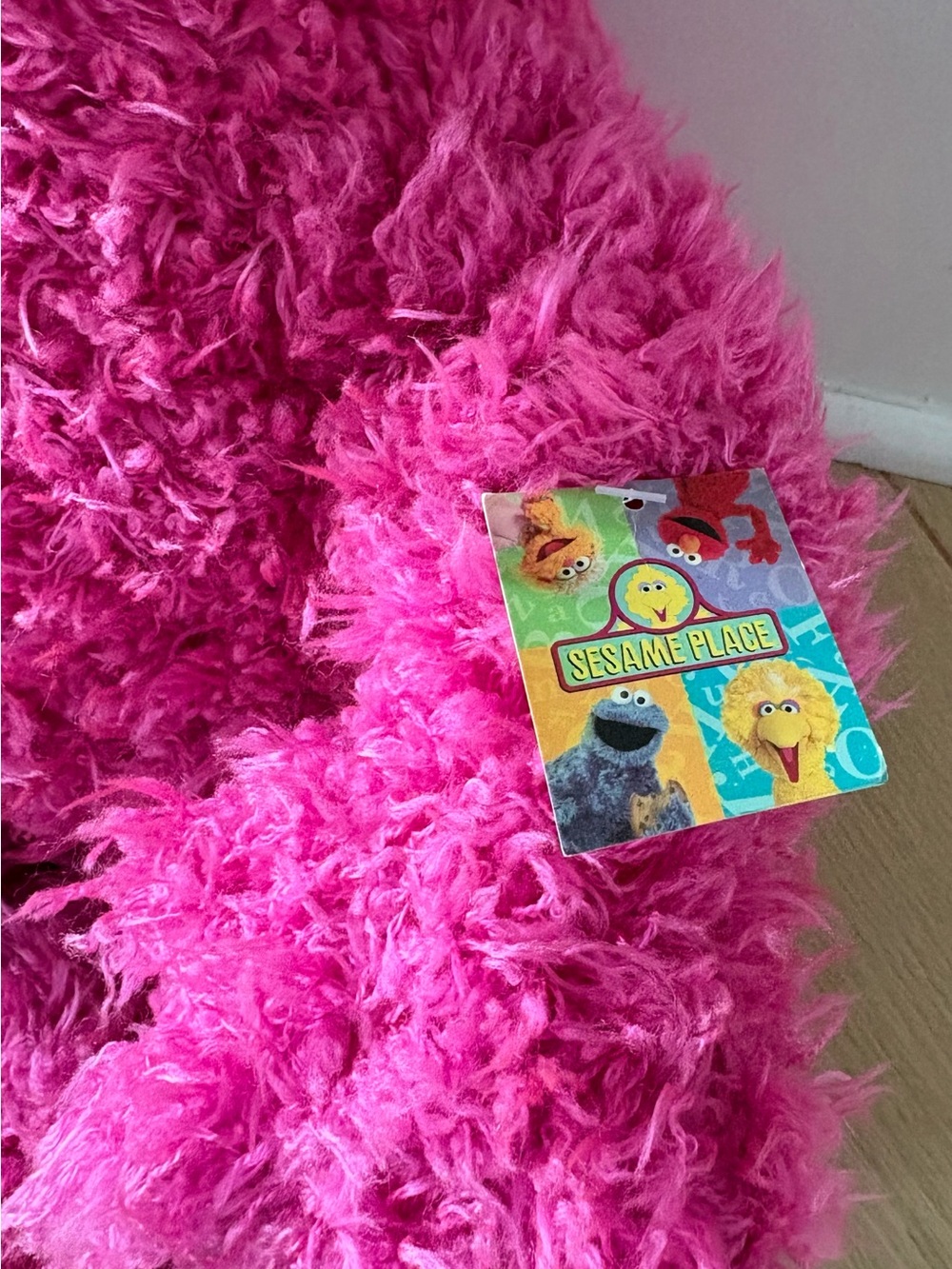Sesame Place Plush Telly Monster Pink Fuzzy Sesame Place Exclusive Toy ~17” Tall - Picture 2 of 8